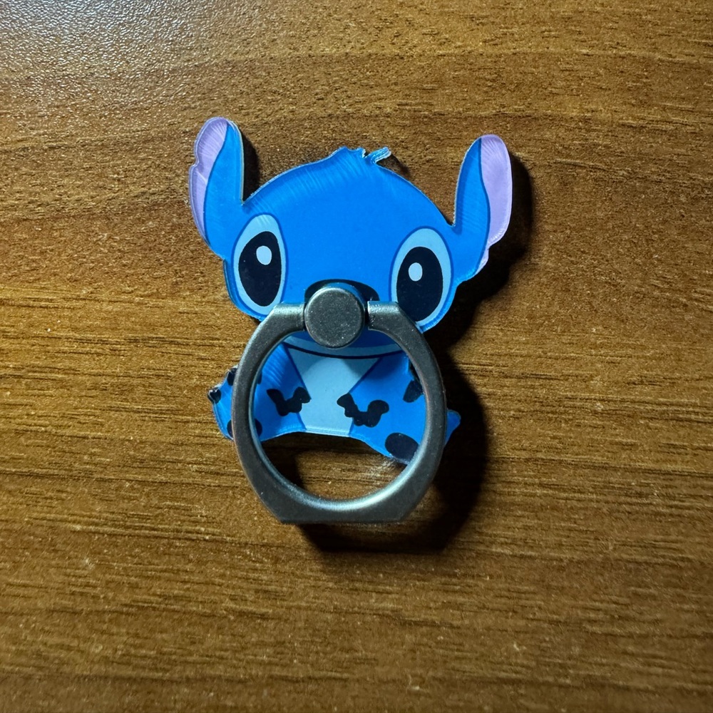 Stitch Cell Phone Ring Grip/Kickstand & Key Chain